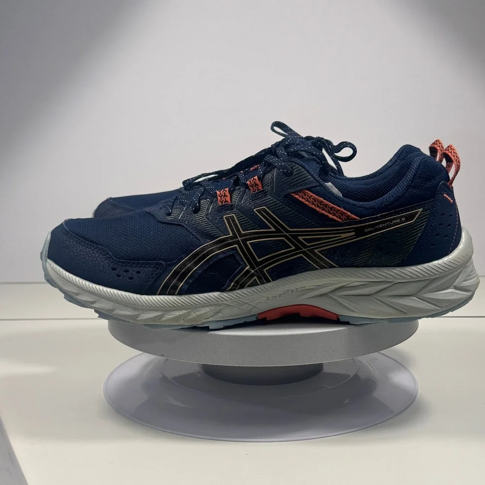 ASICS‎ Gel Venture 9 Men Trail Running Shoes Navy Extra Wide Size 12
